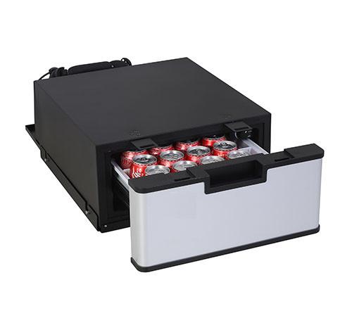 DC12V/24V Drawer Type Portable Static Cooling Low power Car Refrigerator With Powerful Compressor Cooling,23L