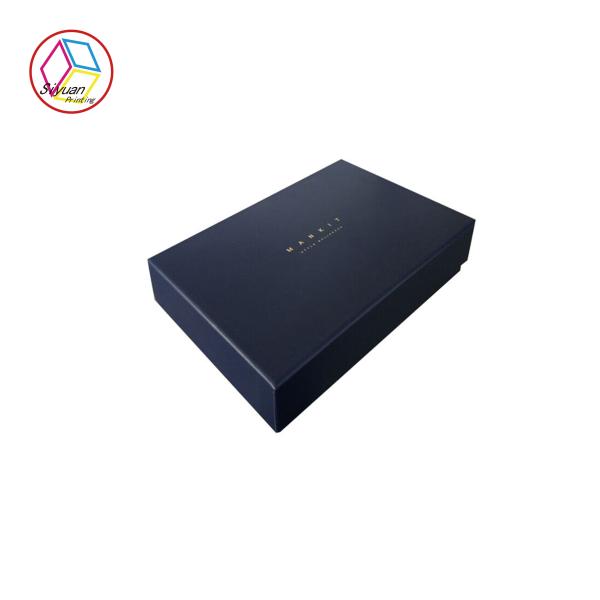 Navy Color Jewelry Paper Gift Box / Black Cardboard Jewelry Gift Boxes