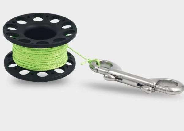 Portable 15M Plastic Scuba Diving Reel With 90MM Stainless Steel Bolt Snap