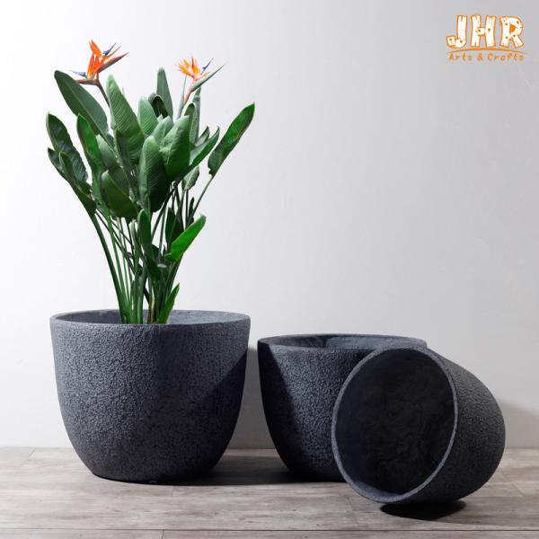 Outdoor Planters Fiber Clay Flower Pots Patio Planters MGO Pot Planter Set Resin Plant Pots