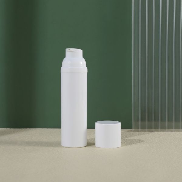 Customized Colors Skincare Airless Lotion Pump Bottle 1oz 2oz 3oz 4oz 5oz 8oz Matte White Airless Frosted for Serum Cream