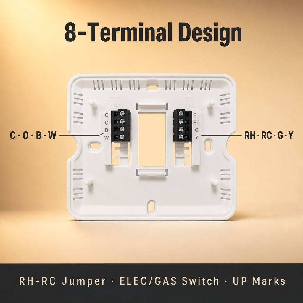 Miuputake ABS Housing Material Wired Programmable Thermostat The Ultimate Solution for Home Temperature Control