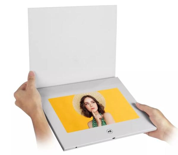 oftcover 7 Hd Hard cover Lcd Screen Video Brochure Advertising Video Cards