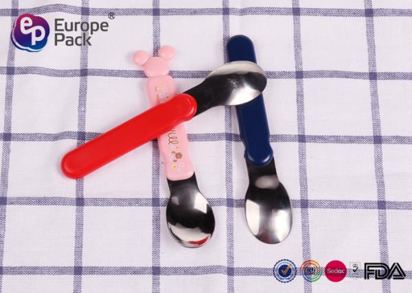 Childs Personalised Cutlery Set Pantone Color Stainless Steel HIPS
