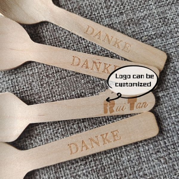 Customized Disposable Coffee Stirrer Eco Small Wooden Knife in Eco-Friendly Material