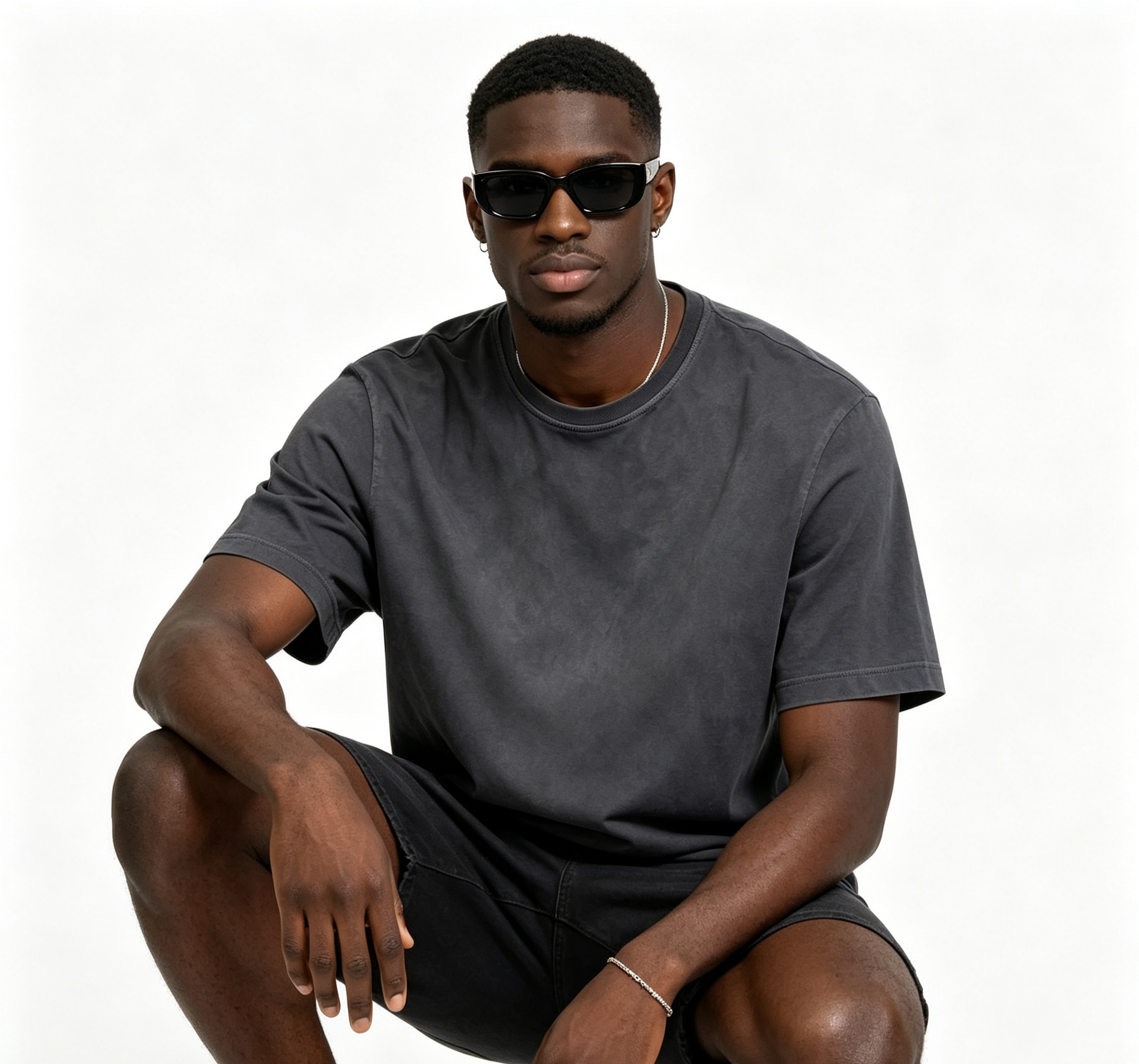 Men’s Washed Vintage Cotton T-Shirt 160G Oversized Casual Breathable Streetwear Tee