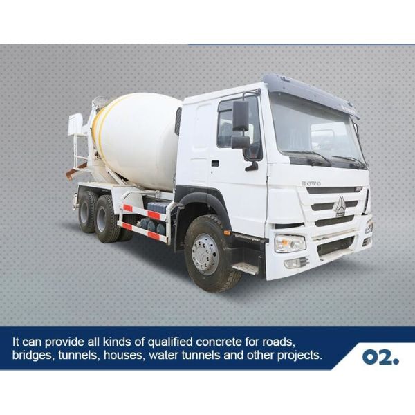 Hydraulic Pump Used Concrete Mixer Truck , 8cbm 10cbm Used Cement Mixer Truck