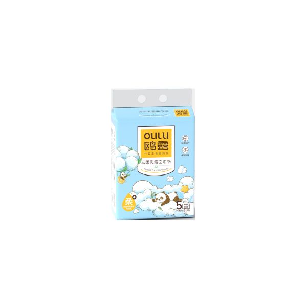 Customized Ultra-Soft 4-Ply 3-Ply 2-Ply Original Wood Pulp Facial Tissue Paper in Box 5 Bags Per Order