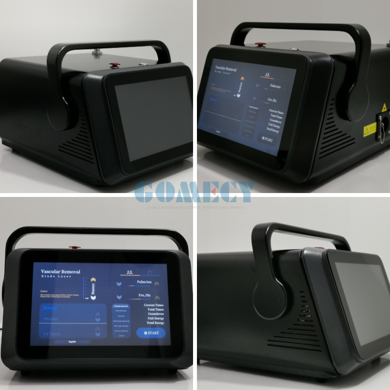 Professional 980nm 1470nm 635nm Diode Laser for EVLT Lipolysis Pain Relief Vascular Removal and Medical Surgical Therapy