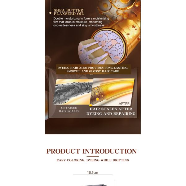 OEM Healthy Looking Hair Dye Color Cream Ammonia Free Hair Colour Cream