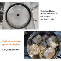 Autoclave vertical 150L de vapeur de stérilisation à haute pression de cornue avec le cas en bois