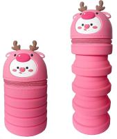 Boîte à crayons en silicone pliable facile à nettoyer