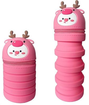 Boîte à crayons en silicone pliable facile à nettoyer