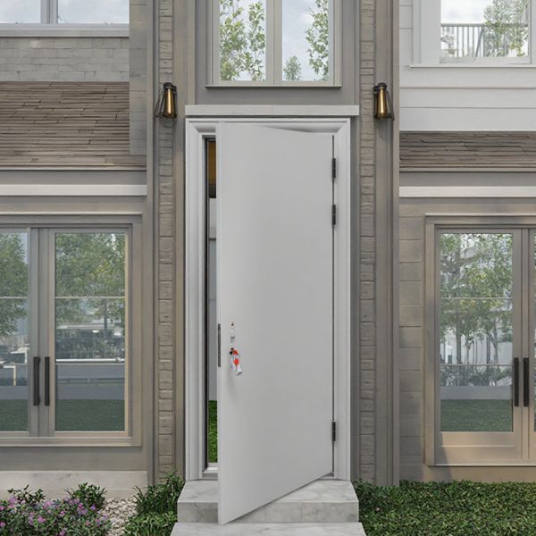 Standard Size Steel Single Security Door Soundproof Modern Metal Door