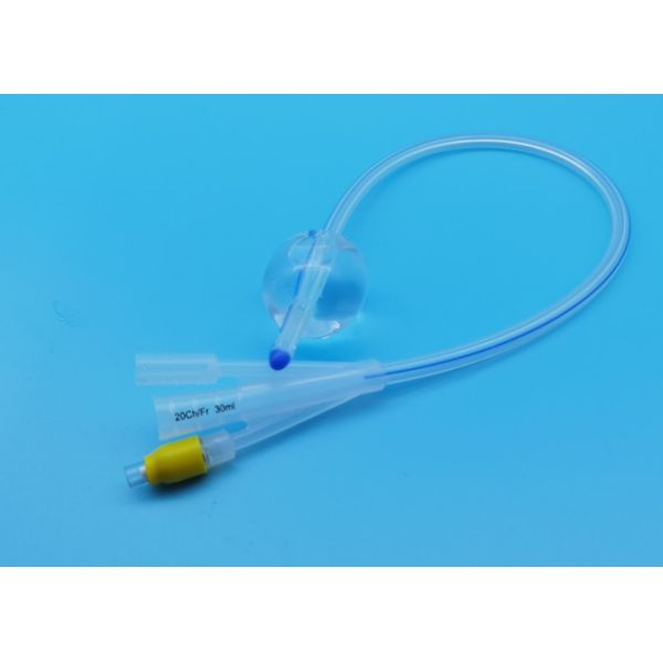 CE / ISO Certificates 3 Way Foley Catheter Medical Silicone Materials