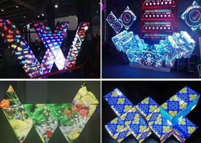 Gorgeous Various Shape Dj Booth LED Screen Adjustable Brightness Full Color