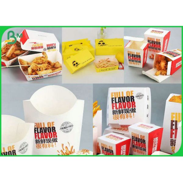 300GSM White Printable Coated Art Board Card To Make Fried Chicken Packing Box