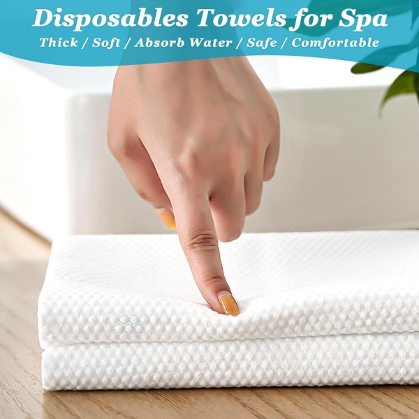 Ultra Soft, Quick Dry Disposable Hair Towels Spa Salon Towel, Portable Body Towels Disposable For Massage Beauty Hotel Camping Travel Gym