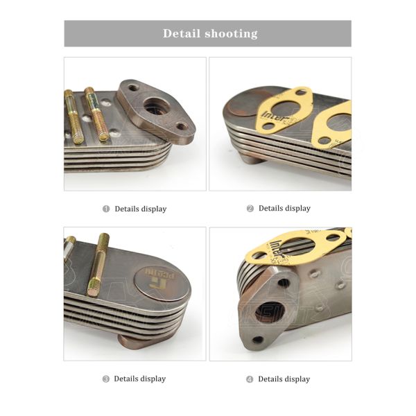 ODM Oil Cooler Core W06D 5P Engine Oil Cooler Standard Size