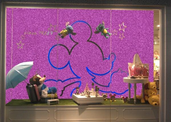 Waterproof 3d 54 Width Glitter Effect Wallpaper 50m One Roll For Shop Windows