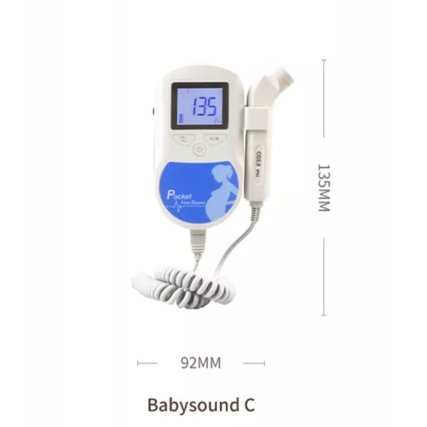 Echo Doppler Fetal Monitor Ultrasound 240bpm Pregnancy Heartbeat Monitor