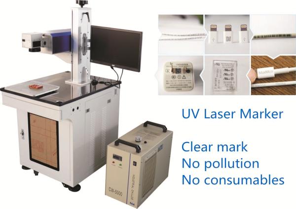 UV Laser Marking Machine For Stainless Steel/plastic Material/Electronic product