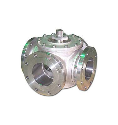 4 Way Ball Valve SS316 Body / Ball / Stem PTFE seats Flange ANSI Class 150 Ball Valve