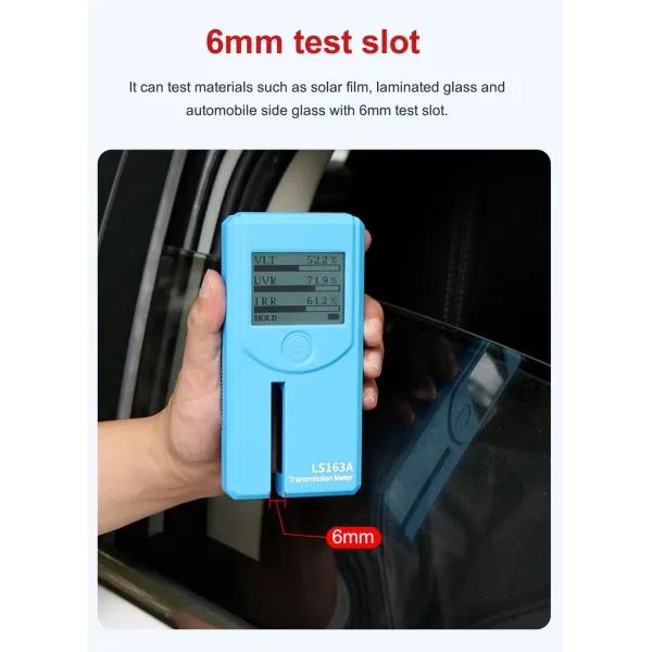 Ls163 Ls163A Portable Rotatable Screen Glass Car Window Tint Meter Solar Film Tester