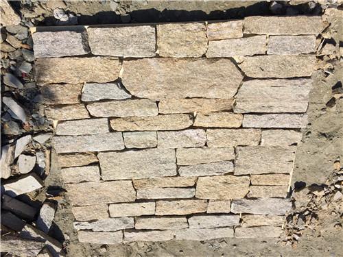 Natural stone Cement Backed Ledgestone Panel / Stone Cladding Panels Wear Resistant