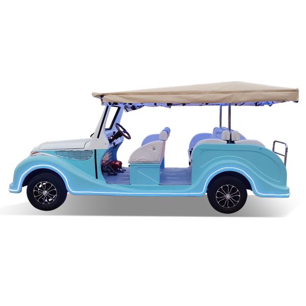 2024 NEW STYLE Classic Car 60v100ah 4KW Battery Powered Old Retro Golf Cart Buggy
