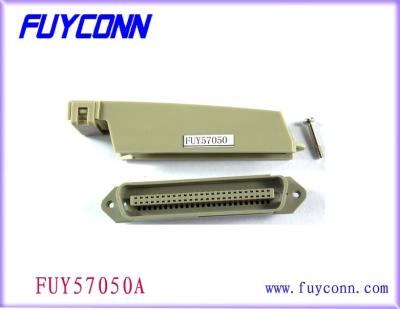 conector plástico da capa de 90 graus, solda 50 Pin Male Connectors de Centronic do campeão