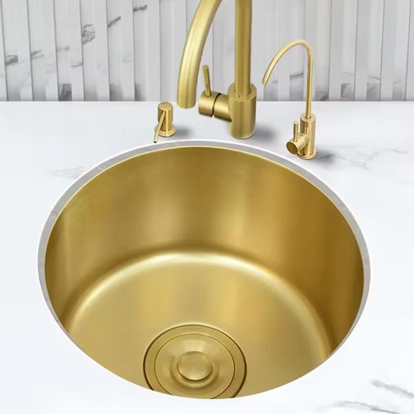 Modern Design Stainless Steel Handmade Undermount Single Bowl Kitchen Sink with One Hole