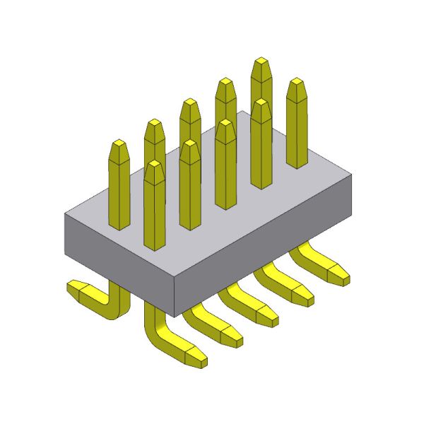 Dual Row Pin Female Header Connector 1.00mm 2*2PIN To 2*40PIN