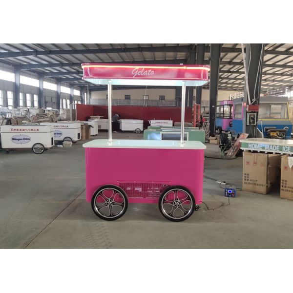 new model hot sale ice cream machine cart free shipping ice cream cart