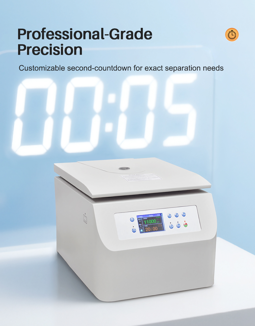 CL-CenLee18K LCD/LED 18500rpm 12x1.5ml Benchtop High Speed Micro Centrifuge Machine for Clinical and Medical Examination