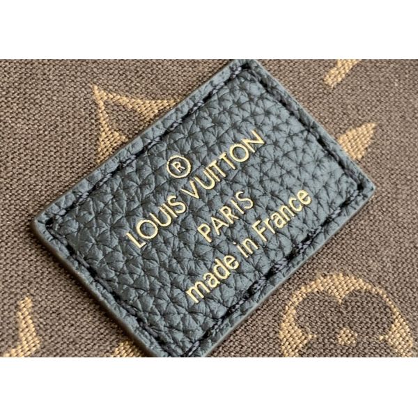 Small Genunie Black Printing Linning 25cm Cowhide Bucket Bag Handhold