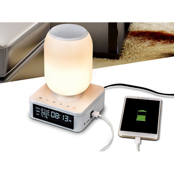 APP Controlled Portable Bluetooth Waterproof Speaker , Light Changing Bluetooth Speaker