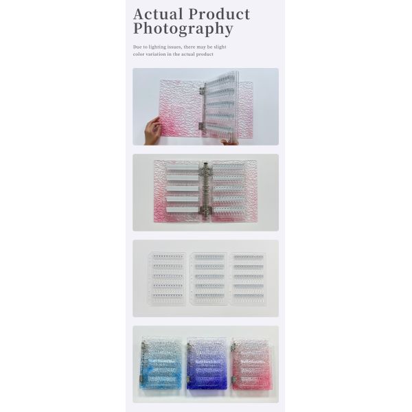 Detachable Transparent Acrylic Magnetic Nail Art Display Board 120/180/240 Colors Book Plastic Tool for Nail Tips Made Gel