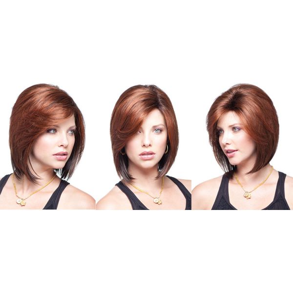 5 cm Straight Front Lace Synthetic Hair Wigs With Bleached Knots