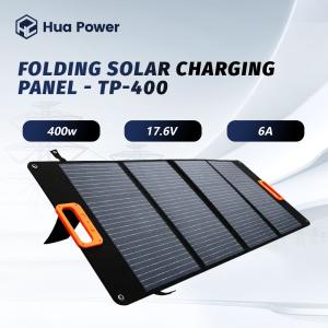 Painel solar dobrável de 400W Tecido de poliéster Painéis de carregamento solar