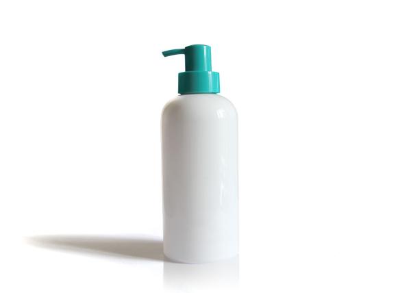 Customized PET Cosmetic Bottles Labeling Surface Pantone 3272C Plastic Pump