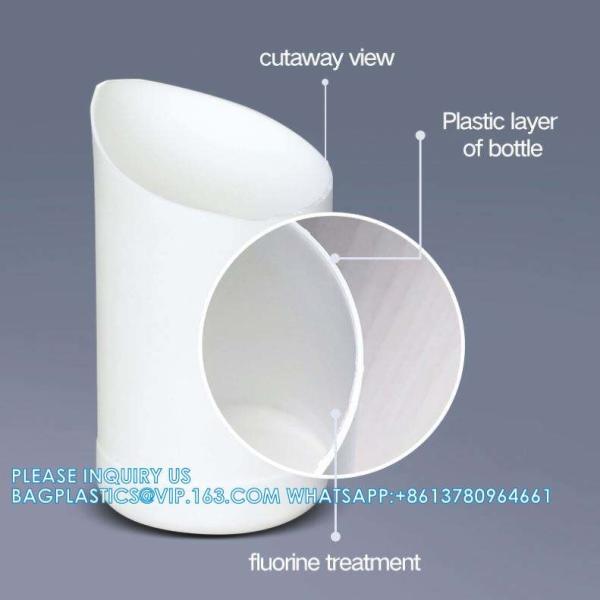 50ML-1000ML Thicken Plastic Fluorinated Bottles Chemical Organic Solvents Package Container