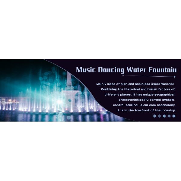 Fascinating Musical Water Fountain Project , Dancing Pool Fountain OEM Design