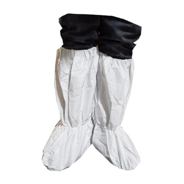 PE Non Woven Disposable Long Shoe Cover Cover Virus Isolation Waterproof