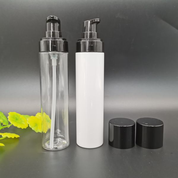Clear Slim Type 80ml Lotion Petg Pump Bottle For Personal Care