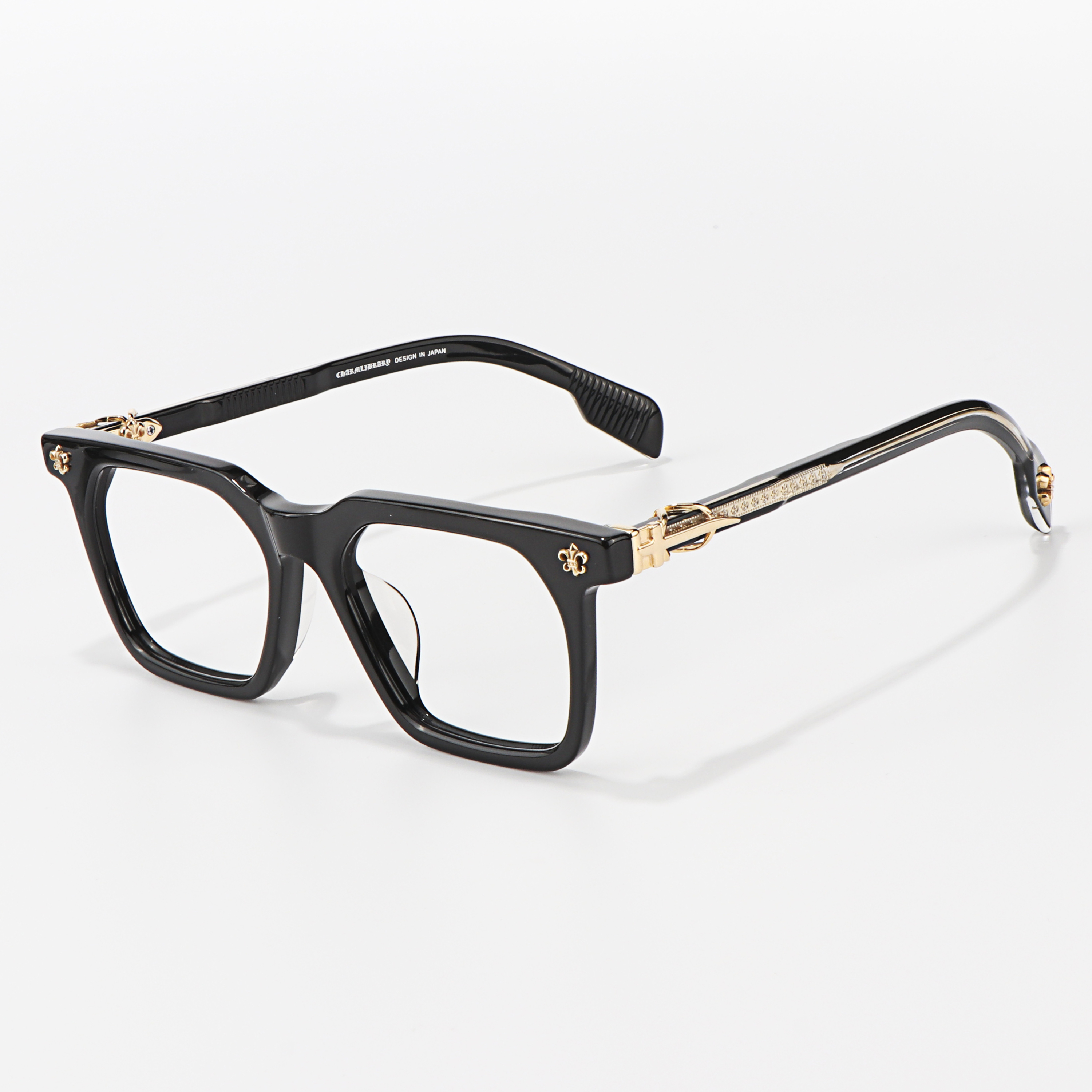 New Full Frame Style Shape Lightweight Durable Gold Tortoiseshell Grey Green Tea Luxury Brand Men's Women Glasses Frame for Men