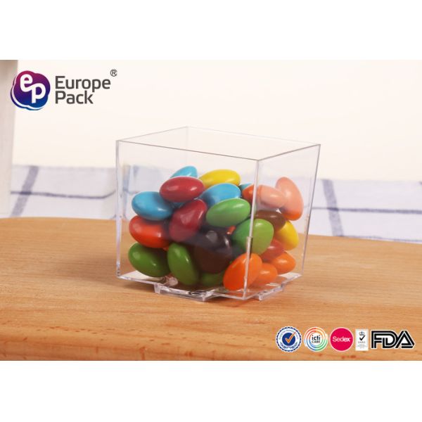 Food Grade Freezable Plastic Square Cups Disposable Transplant Color