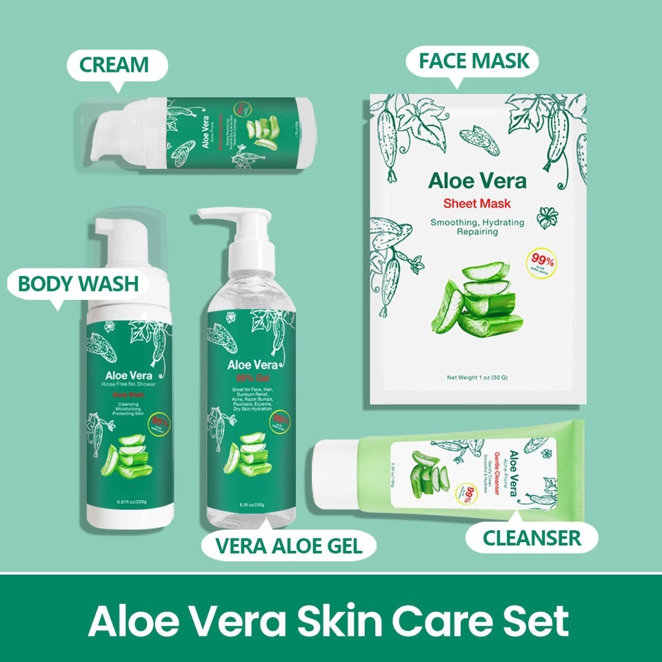 OEM ODM customized Aloevera gel, a Korean private brand, organically soothes 99% pure aloe moisturizing face cream, moisturizes, moisturizes and tender skin