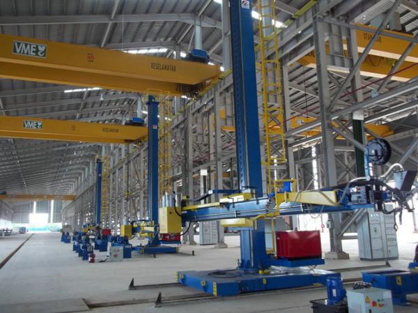 linha de produção manipulador/coluna e crescimento da torre do vento 380V da soldadura