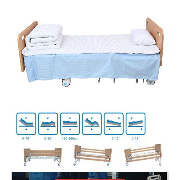 Multifunction Home Health Care Hospital Bed With Toilet Electric Adjustable